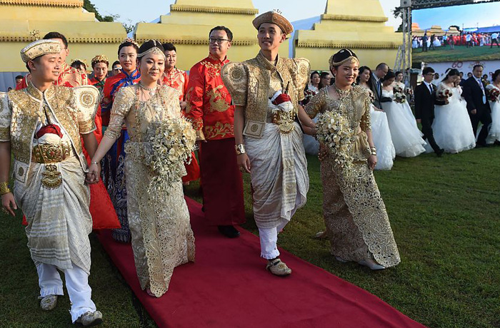 50对中国新人举办斯里兰卡集体婚礼，中国集体婚礼网见证从策划到成功举办