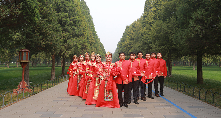 中式集体婚礼：2021年10月5日第四十届“爱你一生一世”中式集体婚礼